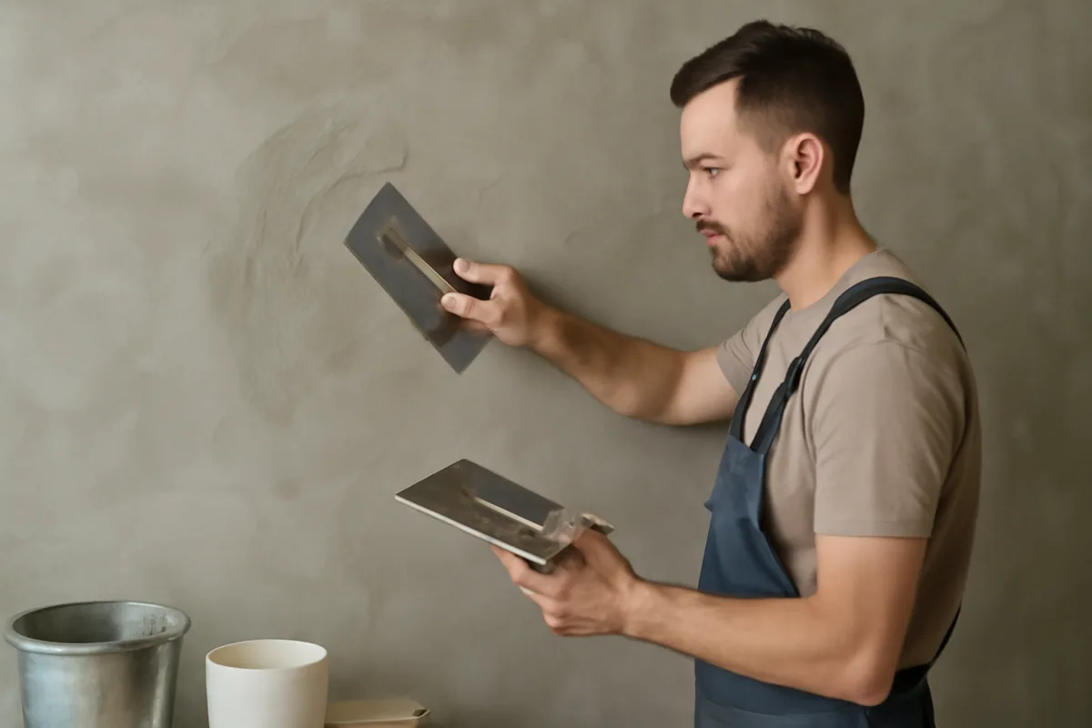 Come creare una parete effetto cemento spatolato? I consigli per non sbagliare passaggi